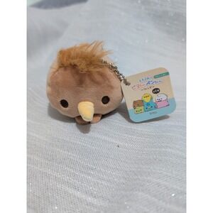 Yell Mochihuwa Friends Mini Plush Brown Chick‎ Variant Keychain Japan W/Tag